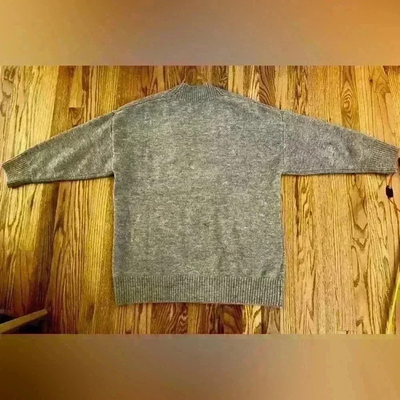 MANGO - OVERSIZED CARDIGAN. WOOL BLEND. SMALL. EMBROIDERED POCKETS - Picture 11 of 11